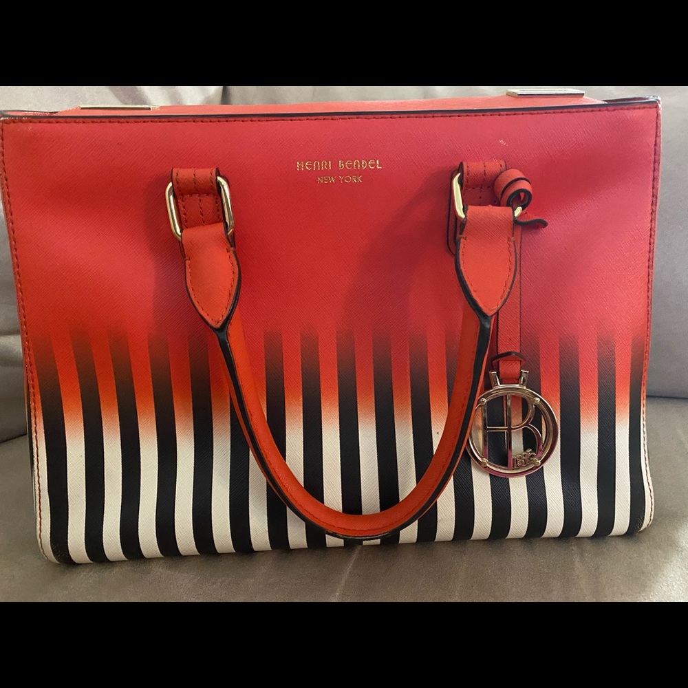 HENRI BENDEL OMBRÉ TURN-LOCK SATCHEL